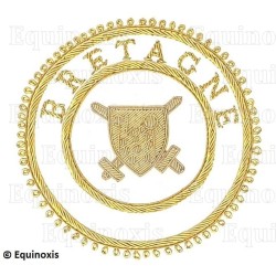Badge / Macaron GLNF – Grande tenue provinciale – Grand Poursuivant – Bretagne – Brodé main